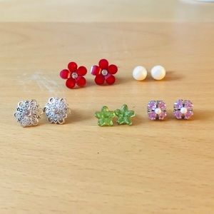 Five Pairs of Artist Stud Earrings